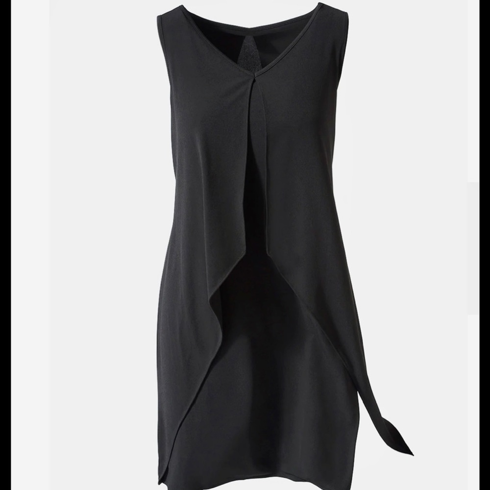 NWT Chico’s Vera Layer Dress in black size Medium